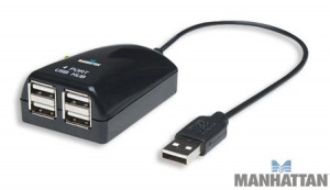 HUB USB 4 PTOS NEGRO ECONOMICO