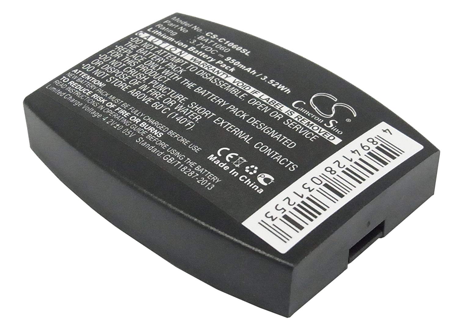 Batería de repuesto para auriculares 3M C1060 C1060 Wireless Intercom RF1060 T-1 T-1 Drive-Thru XT-1