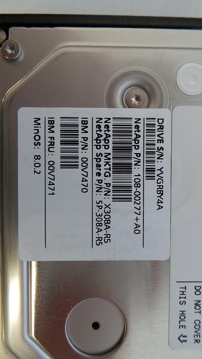 Netapp X308A-R5 3TB 7.2K SATA 3.5" Disk Drive