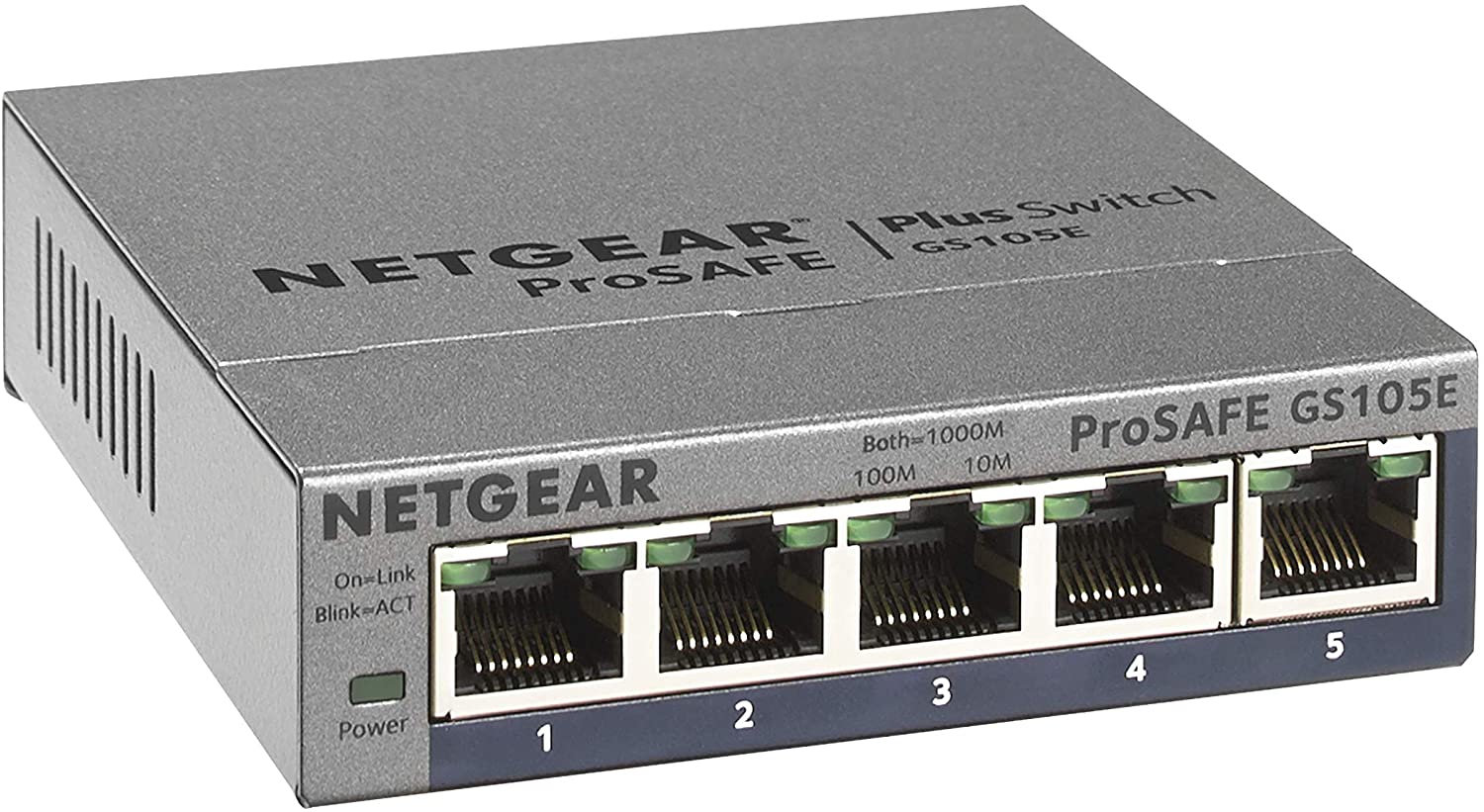 NETGEAR 5-Port Gigabit Ethernet Smart Managed Plus Switch (GS105Ev2)