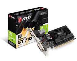 Tarjeta De Vídeo Msi NVIDIA GeForce GT 710 2gd3 Lp, 2gb Gddr3, 4096 X 2160 Pixeles, Pci Express 2.0