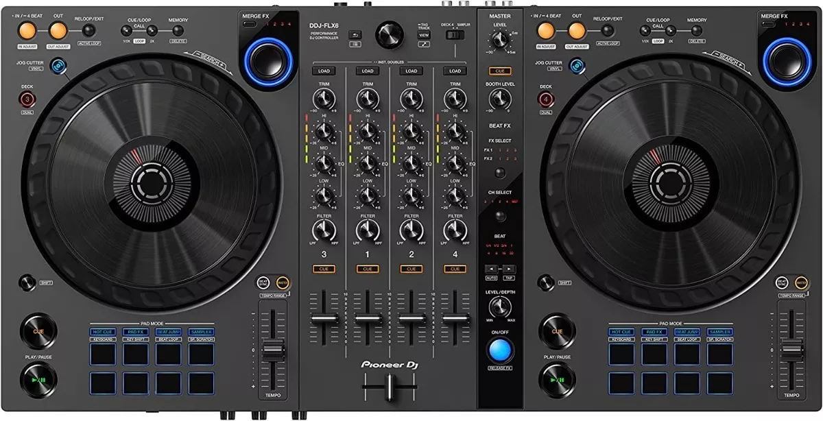 PIONEER DDJ-FLX6-GT CONTROLADOR DJ DE 4 CANALES COLOR GRAFITO