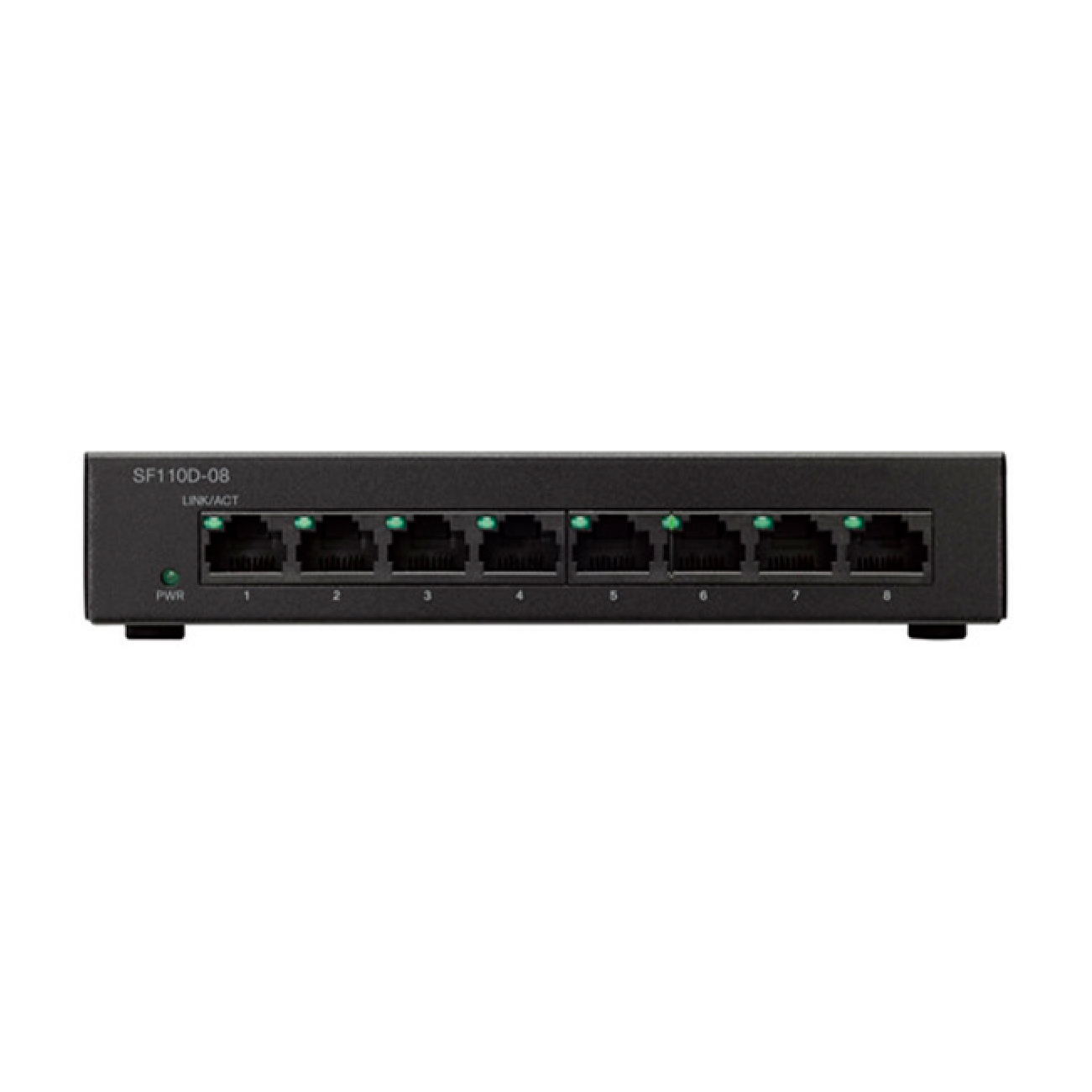 SWITCH CISCO SF110D-08, 8 PUERTOS 10-100 , DESKTOP NO ADMIN, NO RACK