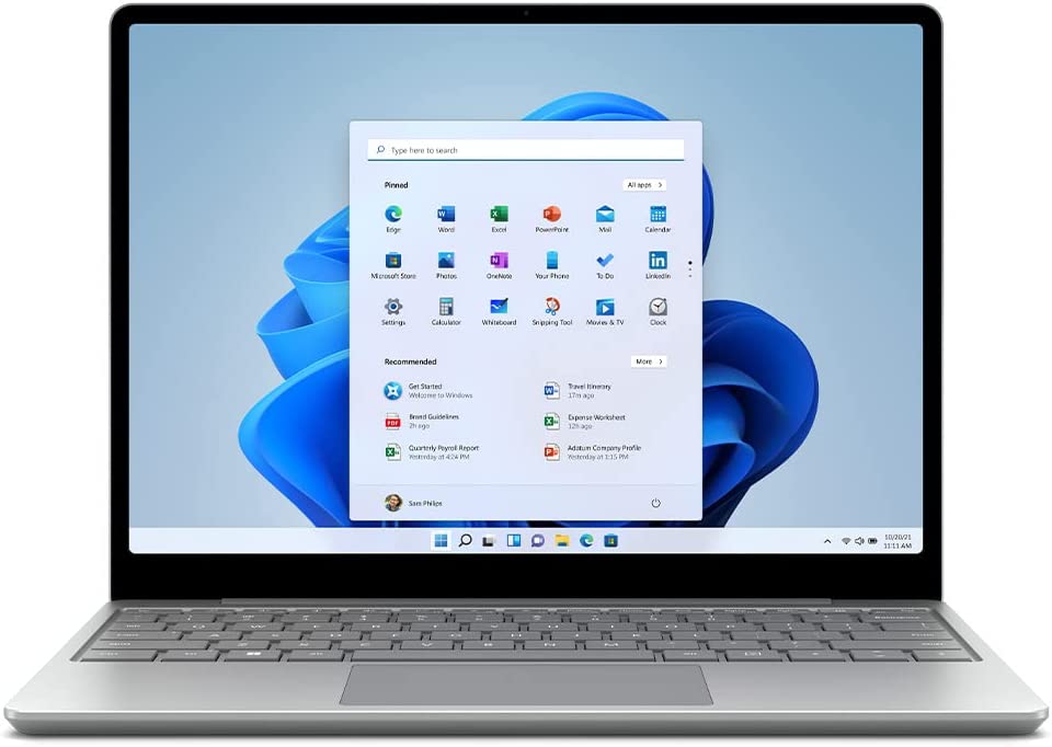 Microsoft Surface Laptop Go 2 - Pantalla táctil de 12.4 pulgadas - Memoria Intel Core i5 de 8 GB - SSD 128 - Platino