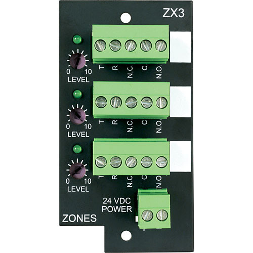 Bogen ZX3 3-ZONE EXPANSION MODULE FOR UTI312 -NEW 24V