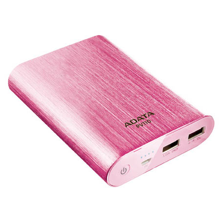 CARGADOR PORTATIL ADATA APV110 5V 10400MAH PINK (APV110-10400M-5V-CPK)