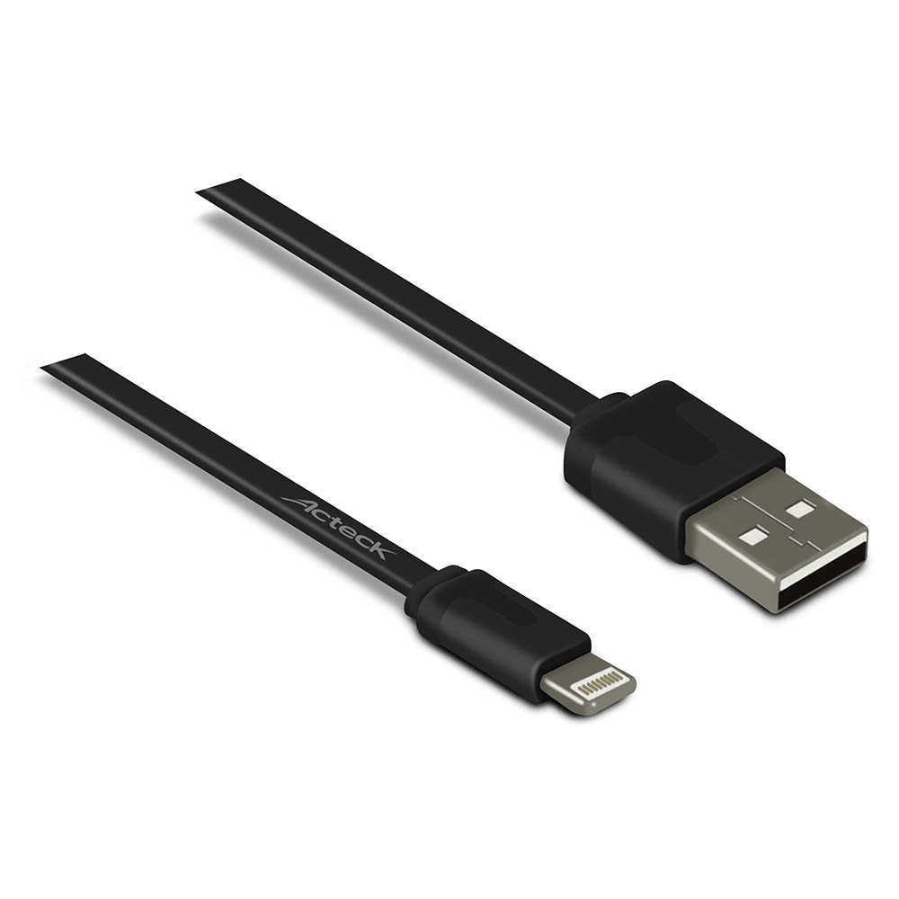 CABLE USB ACTECK TECK TO GO LIGHTNING RT-0207 1 METRO CC-002 NEGRO