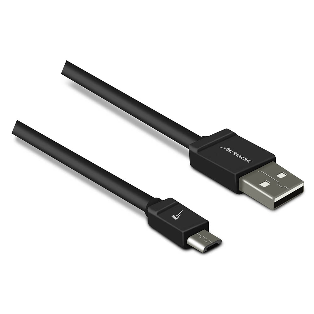 CABLE USB A MICRO USB ACTECK TECK TO GO RT-0203 1 METRO CC-001 NEGRO