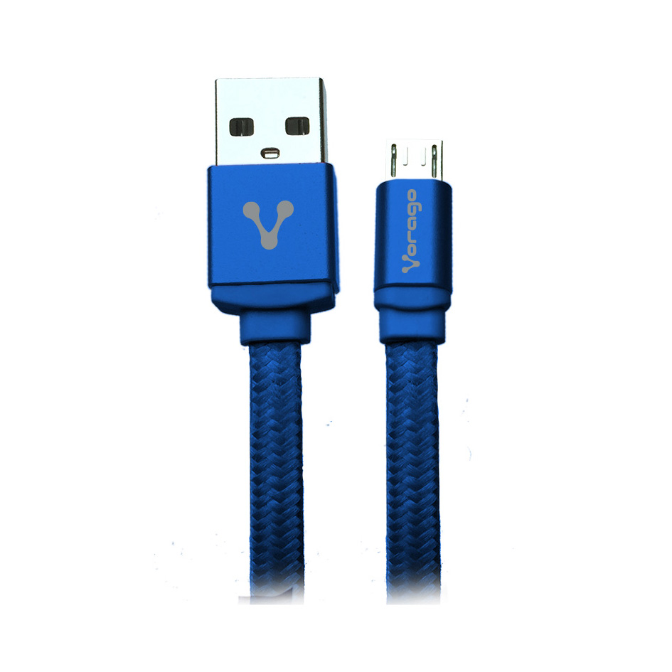 CABLE USB. VORAGO. CAB-107. USB 2. A MICRO USB. 1 METRO AZUL