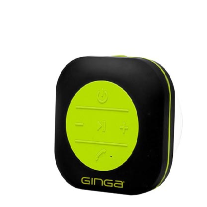 BOCINA GINGA BLUETOOTH Y MANOS LIBRES CONTRA AGUA VERDE GI15SBTWP