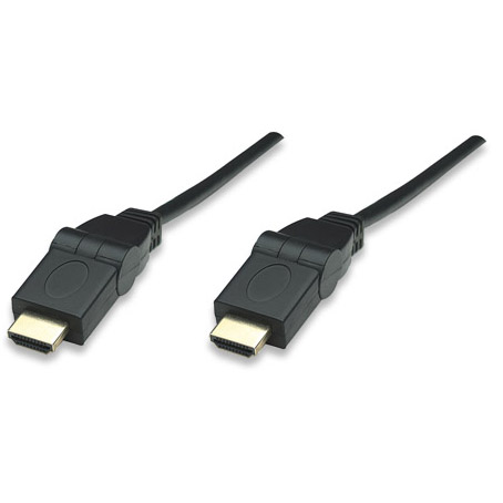 CABLE VIDEO HDMI MANHATTAN 1.3 M-M  2M GIRATORIO 322324