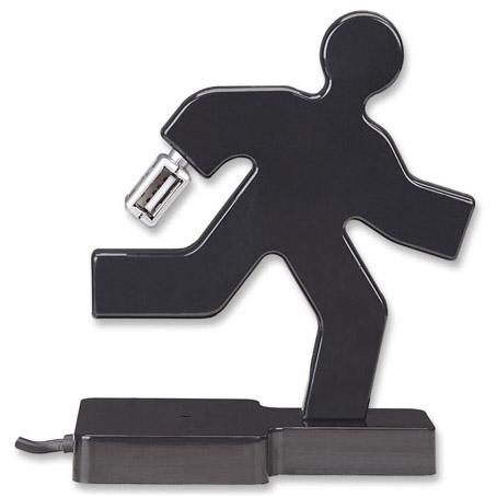 CONCENTRADOR HUB MANHATTAN USB V2.0 4 PTOS HOMBRE CORRIENDO 161626