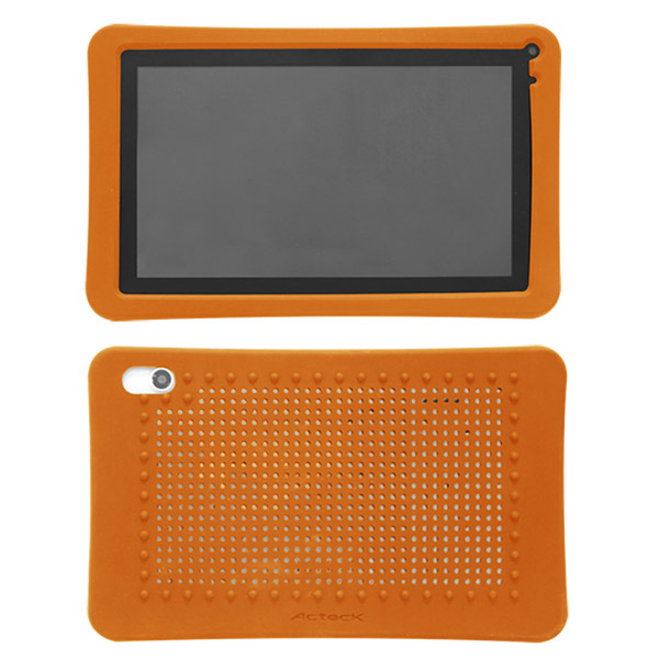 FUNDA PARA TABLET ACTECK ANTIGOLPES SILICON NARANJA FP-100 MVFP-014