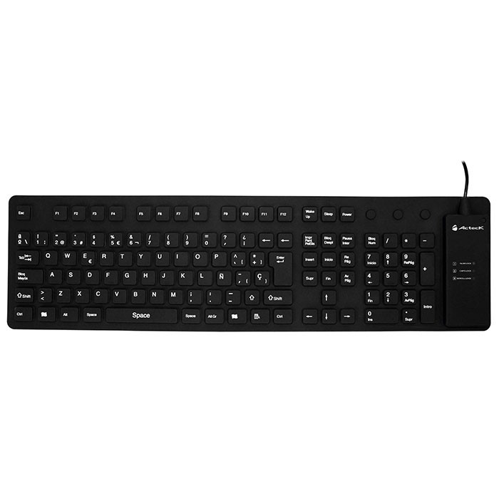 TECLADO ACTECK TF-240 ESTANDAR FLEXIBLE USB WKTF-001