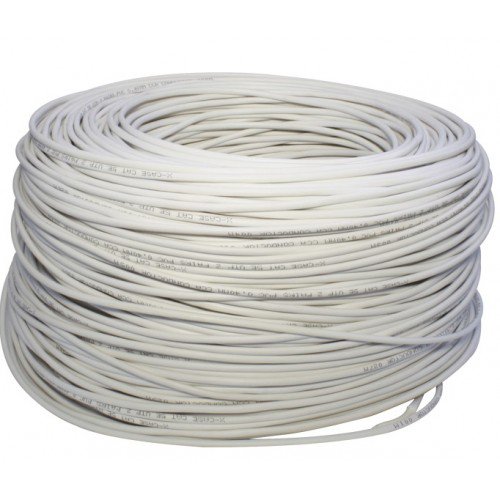 BOBINA DE CABLE UTP, CAT6, 306M, GRIS