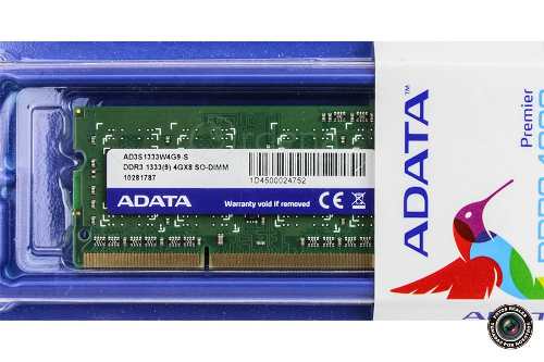 MEMORIA DDR3 ADATA 4GB 1333 MHz SODIMM (AD3S1333W4G9-S)