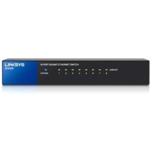 SWITCH LINKSYS GIGABIT ETHERNET 8 PUERTOS METALICO 10/100/1000