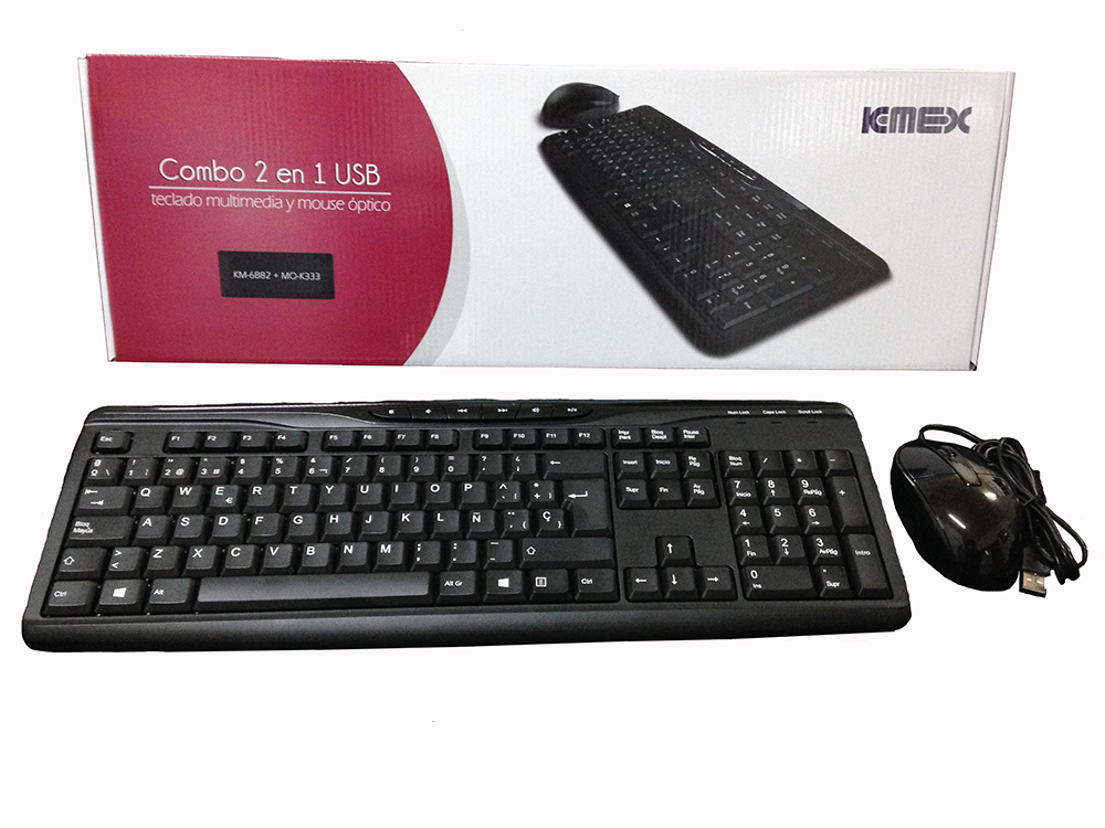 KMEX BD 6B82 KB+MS K333 USB NEGRO