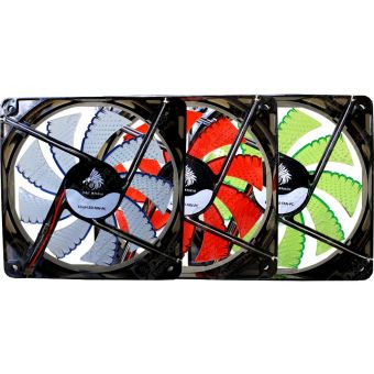 PIXXO CA BLU12EGW FAN GAMING 12CM TRANSPARENTE LED DE COLOR AZUL 4-PIN