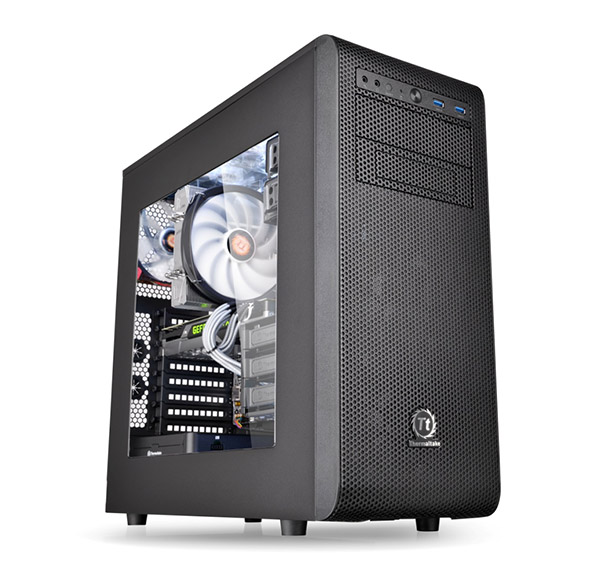 THE CS CA-1C8-00M1WN-00 CORE V31 WINDOWS MID TOWER M/B ATX Mini ITX Micro ATX DRIVER BAYS Accessible 2 x 5.25â€™â€™ 1 x 3.5â€™â€™ Hidden 3 x 3.5 or 3 x 2.5 2 x 2.5 Exp Slots 8