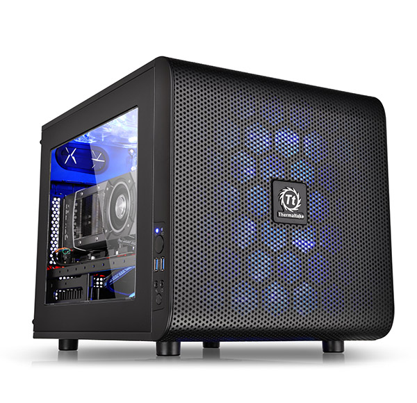 THE CS CA-1D5-00S1WN-00 CORE V21 MICRO CASE Mini ITX Micro ATX DRIVE -Hidden 3 x 3.5â€™â€™ or 2.5  3 x 2.5â€™â€™ Exp Slots 5