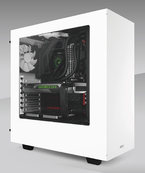 NZXT CS S340 WHITE CA-S340W-W1 MT NO PS 0/0/(3) USB 3.0 WINDOW   1c40p