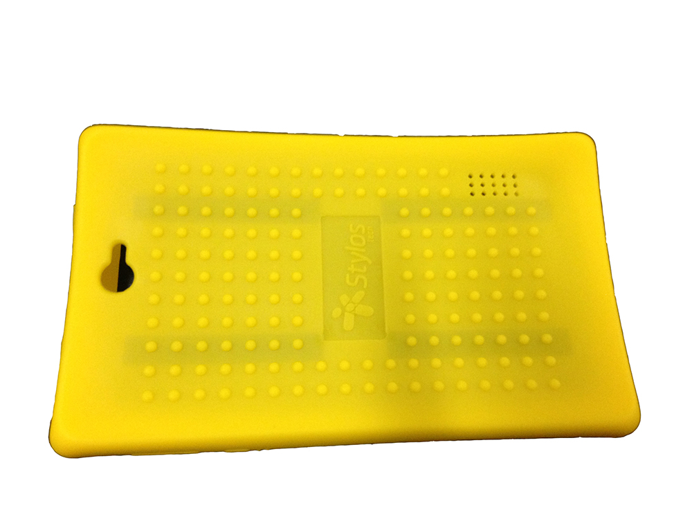 STYLOS CA FUNDA DE SILICON ANTIGOLPES 7 AMARILLO COMPATIBE CON 3G