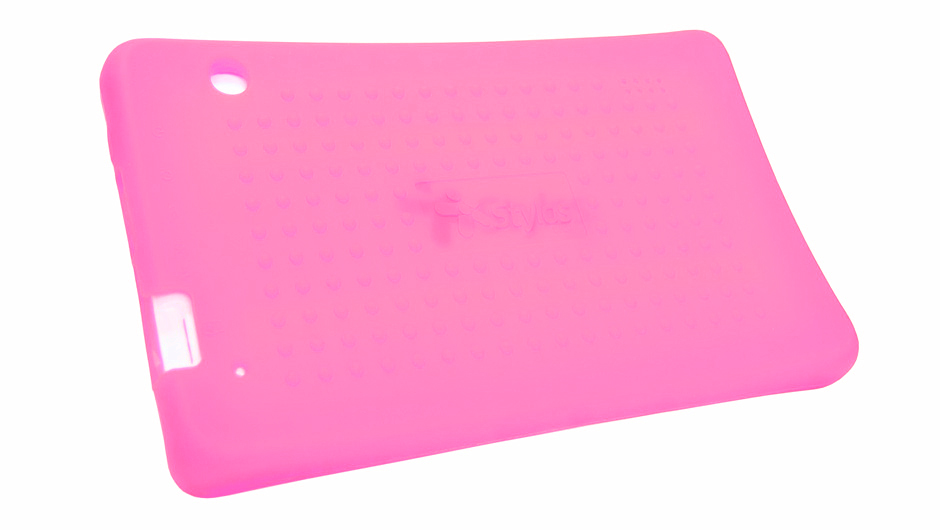 STYLOS CA FUNDA DE SILICON ANTIGOLPES 7 ROSA COMPATIBE CON 3G