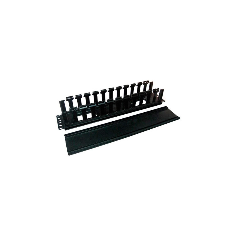 SAXXON aADTCM052U ORGANIZADOR HORIZONTAL 2U/19 PULGADAS/MONTAJE EN RACK/PLASTICO NEGRO