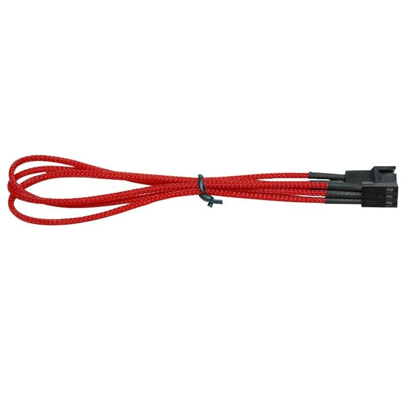 NZXT CB CBR-3F PREM CABLE RED 3 PIN FAN EXTENSION SLEEVED