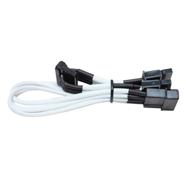 NZXT CB CBW-3F PREM CABLE WHITE 3 PIN FAN EXTENSION SLEEVED