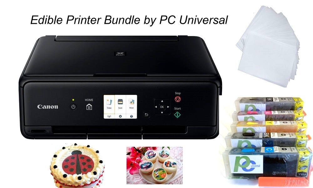 Canon TS5020 Impresora Inalámbrica Comestible Completa + tinta comestibles y papel