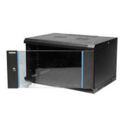 GABINETE RACK P/MONTAJE EN PARED INTELLINET, 9U ACERO, NEGRO 203883