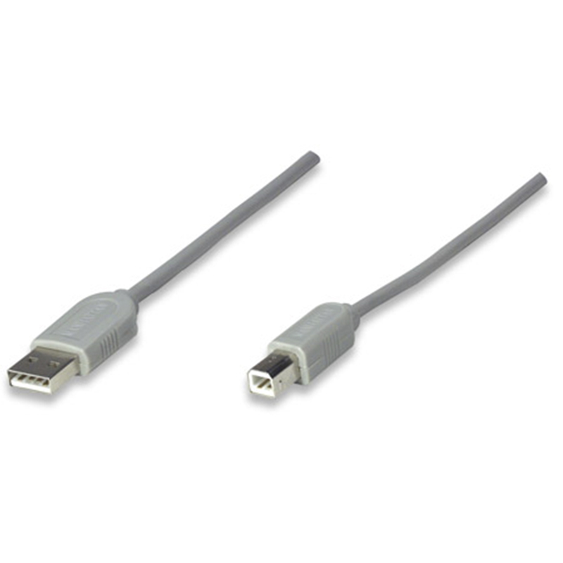 MANHATTAN CB 317856 CABLE PARA IMPRESORA USB 1.8MTS GRIS