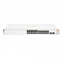 SWITCH HPE NETWORKING INSTANT ON GIGABIT ETHERNET 1830 24G, 24 PUERTOS 10/100/1000MBPS (12X POE), + 2 PUERTOS SFP, 195W, 52 GBIT/S, 16.000 ENTRADAS - ADMINISTRABLE