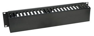 INTELLINET ORGANIZADOR HORIZONTAL DE CABLES CON TAPA DE PLÁSTICO PARA RACK/GABINETE 19 PULGADAS , 2U