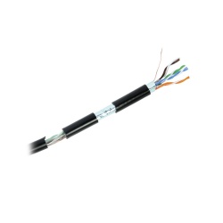 LINKEDPRO BOBINA DE CABLE CAT6 FTP, 305 METROS, NEGRO