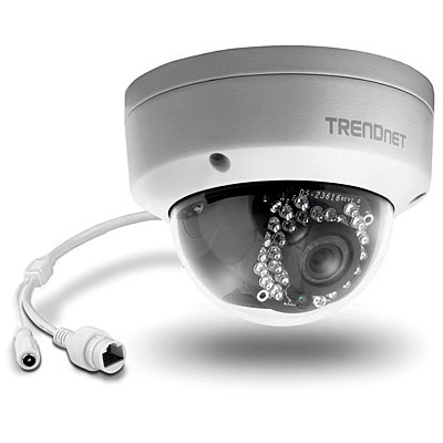 CAMARA IP TRENDNET TV-IP311PI ALAMBRICA-POE/EXTERIOR/DIA-NOCHEHASTA 25MTSDOMO/3MP-FULL-HD/