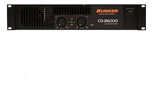 Amplificador Poder 2600watts Bunker Cd26000 2 Ch