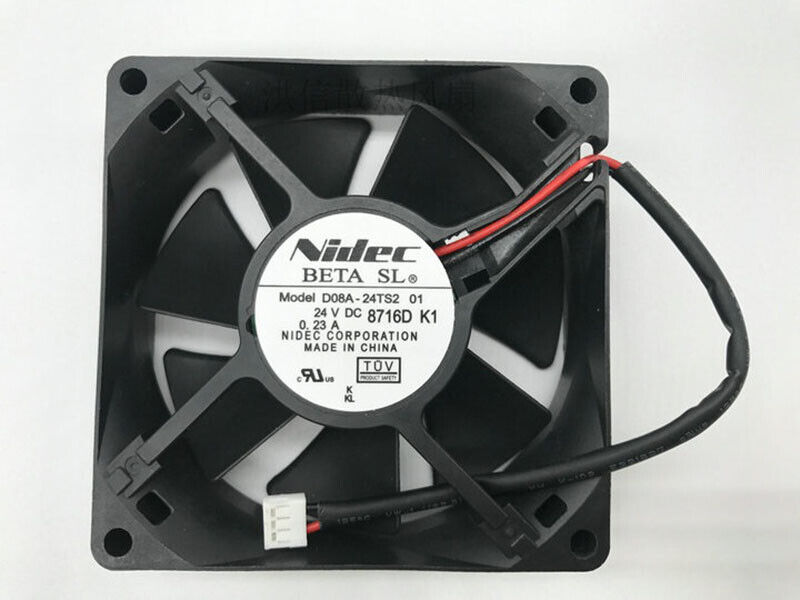 Ventilador de refrigeración inversor Nidec D08A-24TS2 8 CM 24V0.23A ventilador convertidor de frecuencia