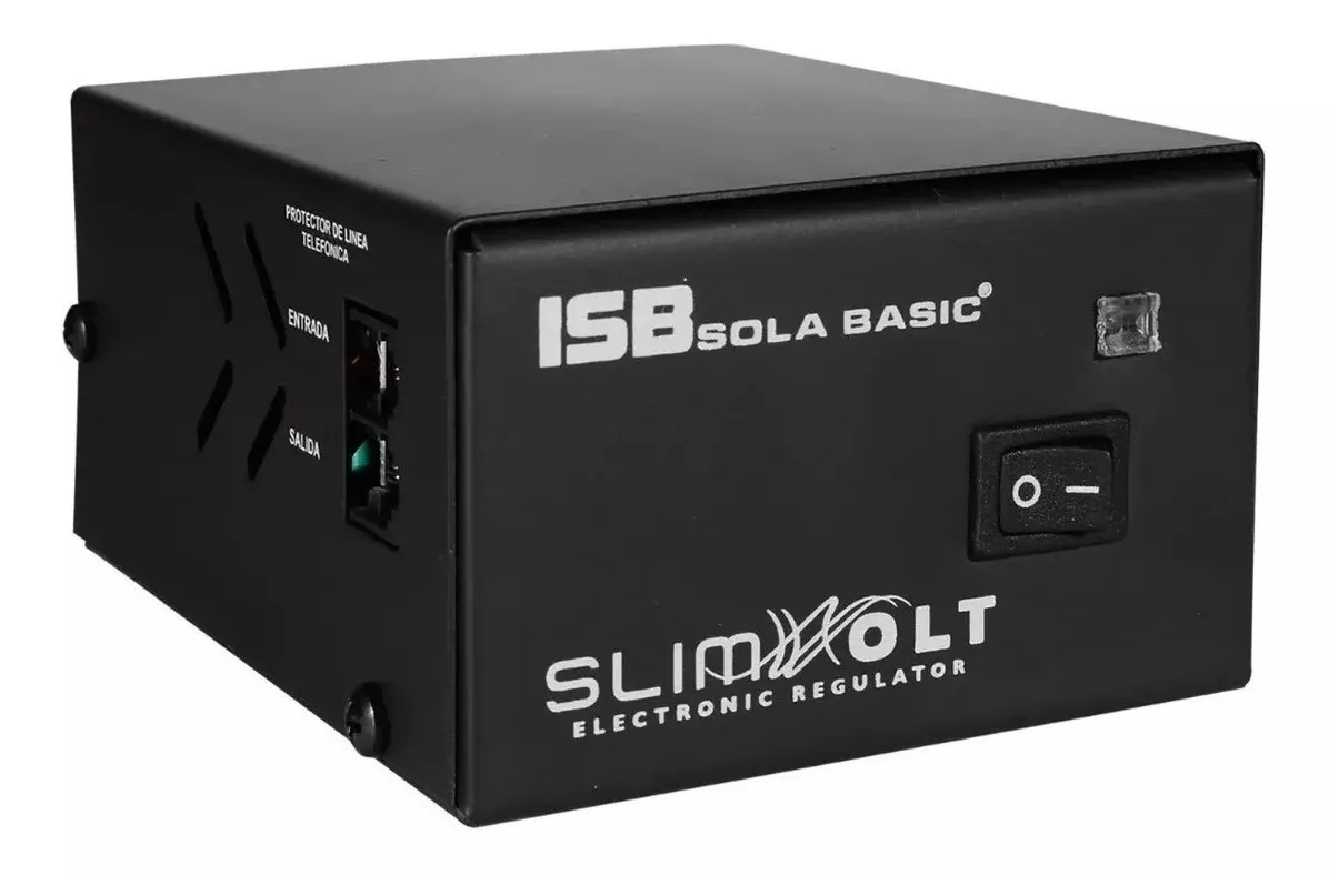 ESTABILIZADOR DE TENSIÓN SOLA BASIC SLIMVOLT 1300 1300VA ENTRADA Y SALIDA DE 127V