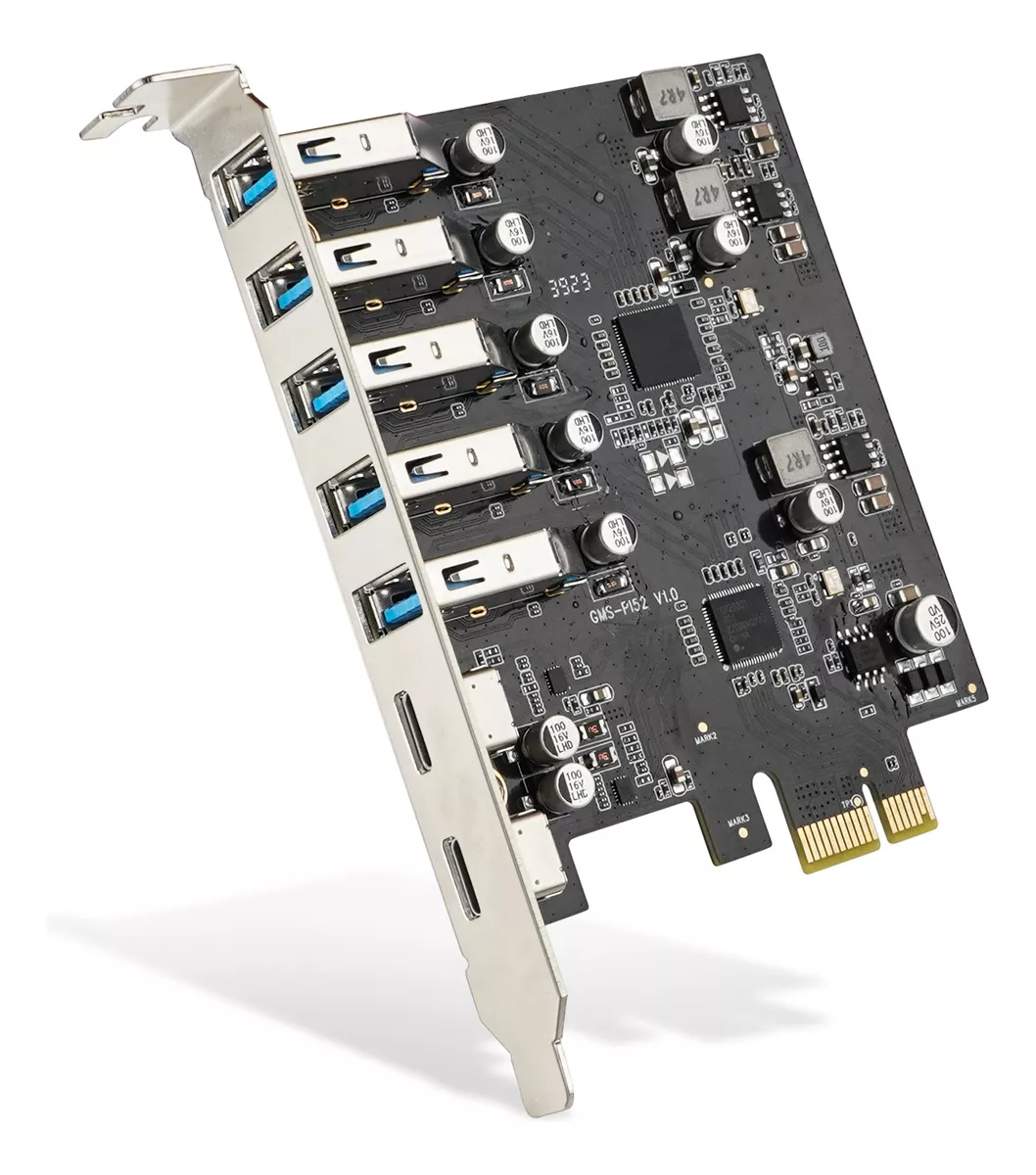 TARJETA DE EXPANSIÓN PCI-E A USB 3.0 TIPO C DE 7 PUERTOS