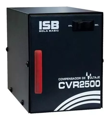 Regulador de voltaje Sola Basic CVR CVR2500 2500VA entrada de 127V y salida de 104V - 127V negro