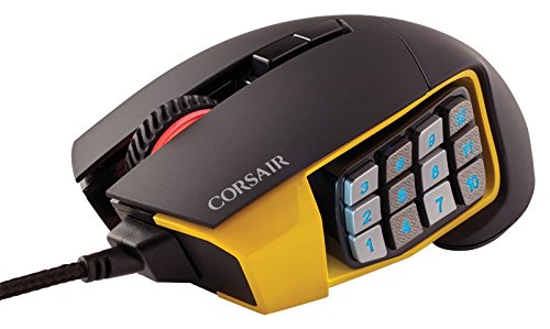 MOUSE GAMING CORSAIR SCIMITAR RGB OPTICAL 17 BUTTONS PROG 12000DP