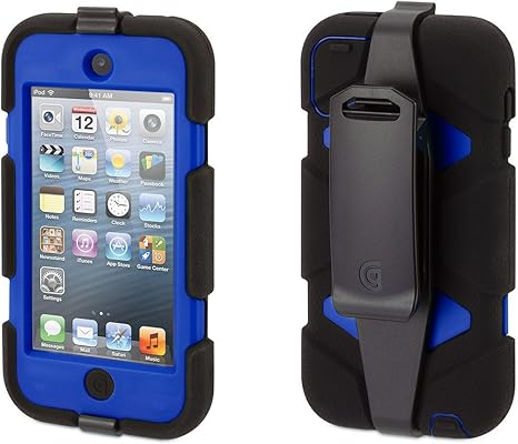 Survivor - Funda todo terreno, compatible con iPod Touch Gen 5, 6 y 7, negro/azul (GB35697-3)