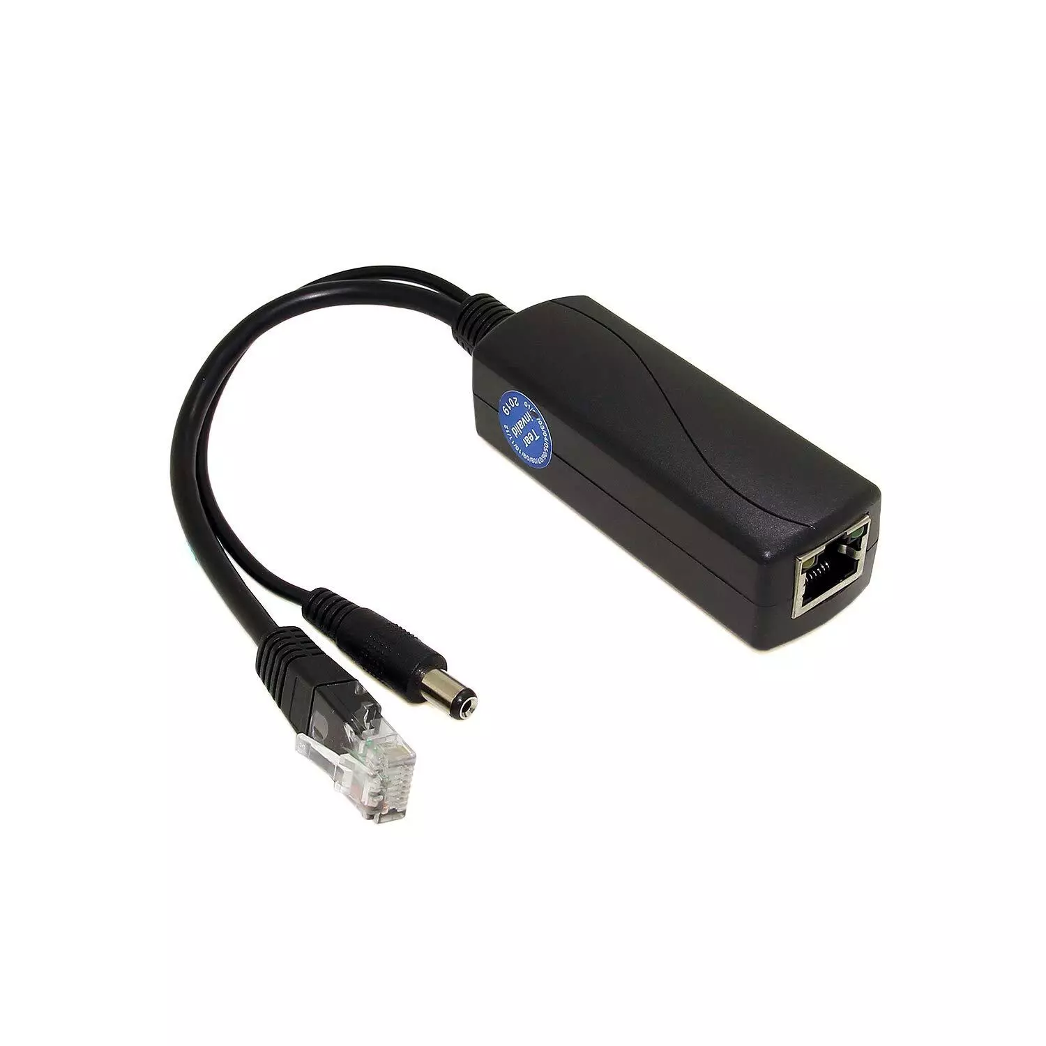 DIVISOR POE GIGABIT 12 V/2 A DC5.5 * CONECTOR DE 2,5 MM, 48 V POE A CC 12 V/2 A DE SALIDA.