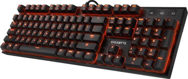 GIB KB GK-FORCE K83 RED Cherry MX Mechanical Black