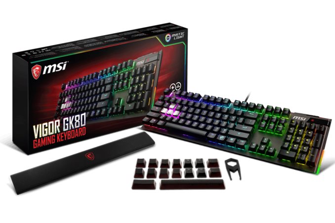 MSI KB Vigor GK80 RGB Red CHERRY Swiches Wired USB Gaming