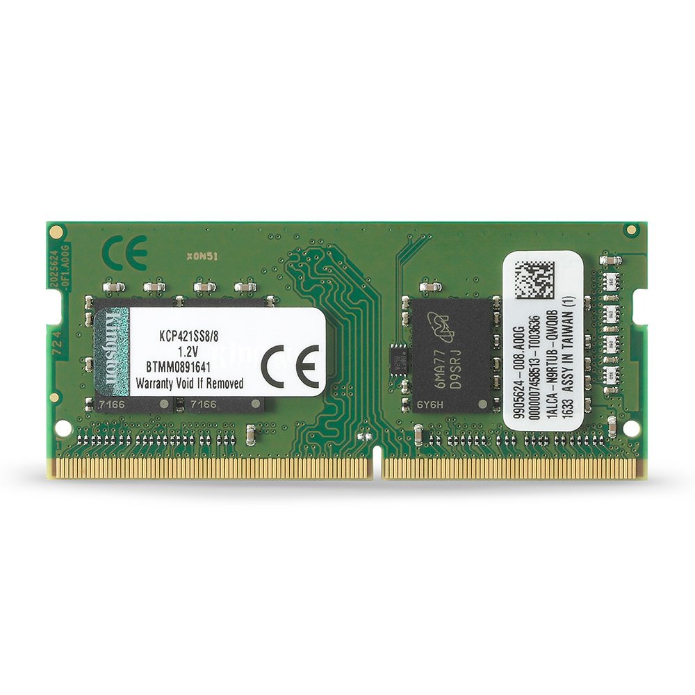 KINGSTON TECHNOLOGY 8GB DDR4 2133MHz SODIMM MEMORY ACER, DELL, FUJITSU, & LENOVO LAPTOP KCP421SS8/8