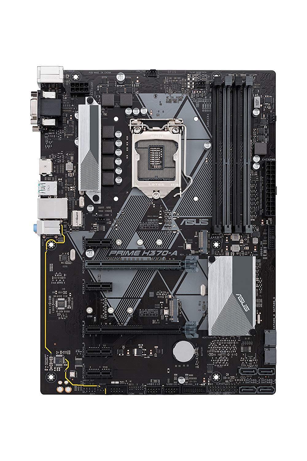 Placa madre equipada ASUSTek Intel H370 LGA1155 correspondencia PRIME H370-A ATX-